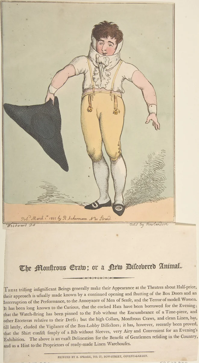 The Monstrous Craw; or a New-Discovered Animal by Thomas Rowlandson, print, 1802