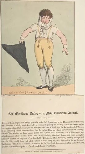 The Monstrous Craw; or a New-Discovered Animal by Thomas Rowlandson, print, 1802