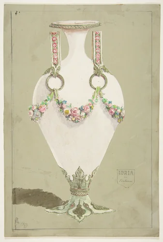 Design for an Ewer by anonymous, drawing, 1853