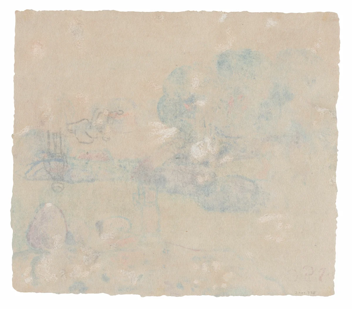 Breton Peasants by Paul Gauguin, drawing, 1894