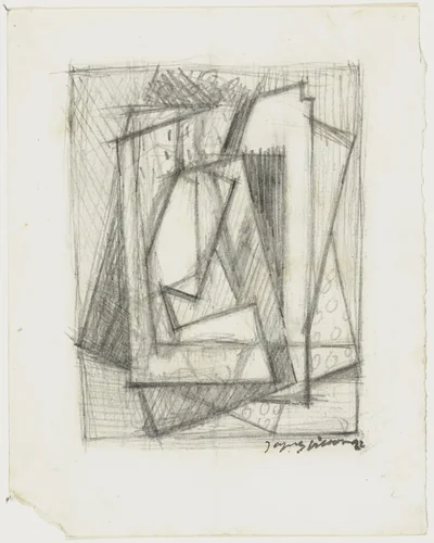 Study by Jacques Villon, drawing, 1922