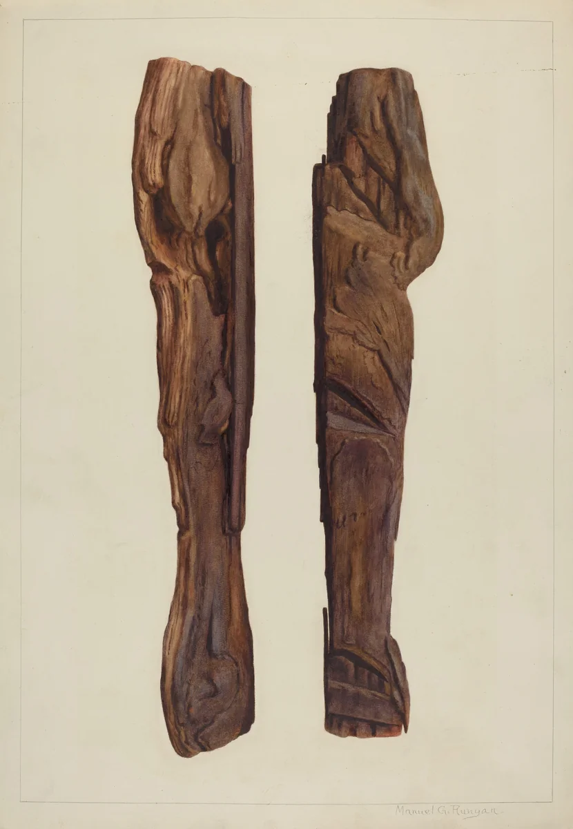 Three Notch Survey Mark by Manuel G. Runyan, index of american design, 1938