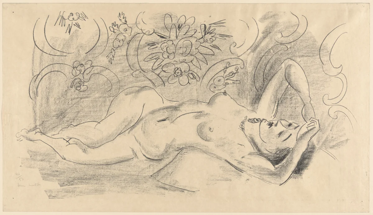 Nude. Study of Twisting Body (Nu. Étude de torsion du corp) by Henri Matisse, print, 1926