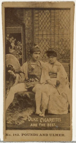 Card Number 183, Pounds and Ulmer, from the Actors and Actresses series (N145-6) issued by Duke Sons & Co. to promote Duke Cigarettes by W. Duke, Sons & Co., photograph, 1880-1889