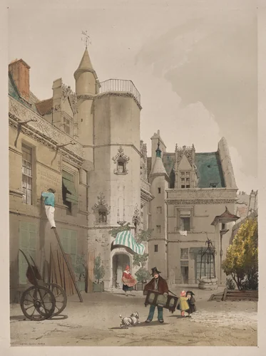 Picturesque Architecture in Paris, Ghent, Antwerp, Rouen: Hôtel Cluny, Paris by Thomas Shotter Boys, other, 1839