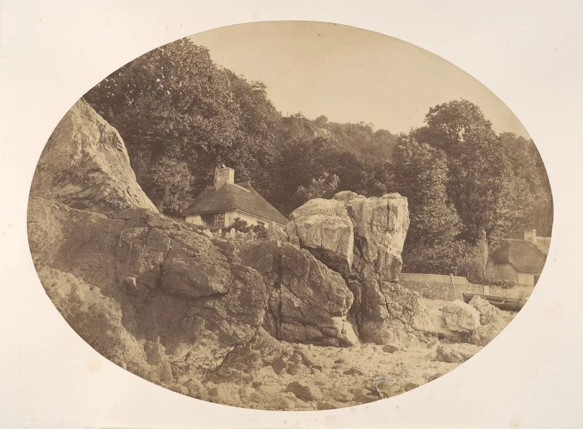 Babbicombe, from the Beach by Alfred Batson, photograph, 1857