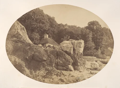 Babbicombe, from the Beach by Alfred Batson, photograph, 1857