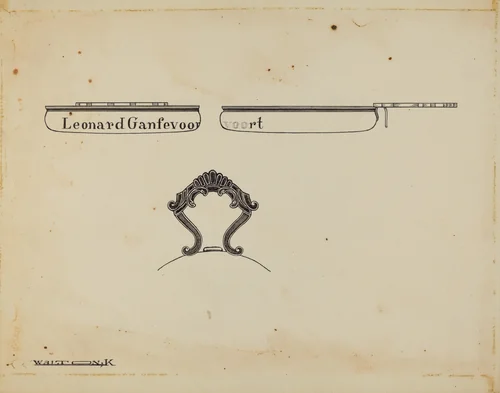 Silver Lemon Strainer by Kalamian Walton, index of american design, 1939