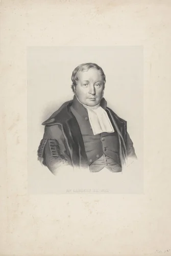 Portret van Gabinus de Wal by anonymous, print, 1822-1845