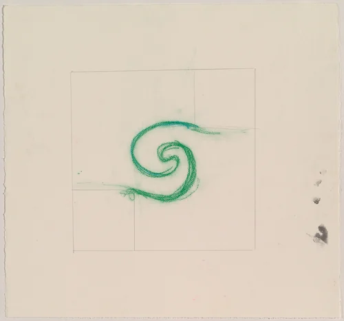 Study for "Undertow" by Mary Heilmann, drawing, 2006