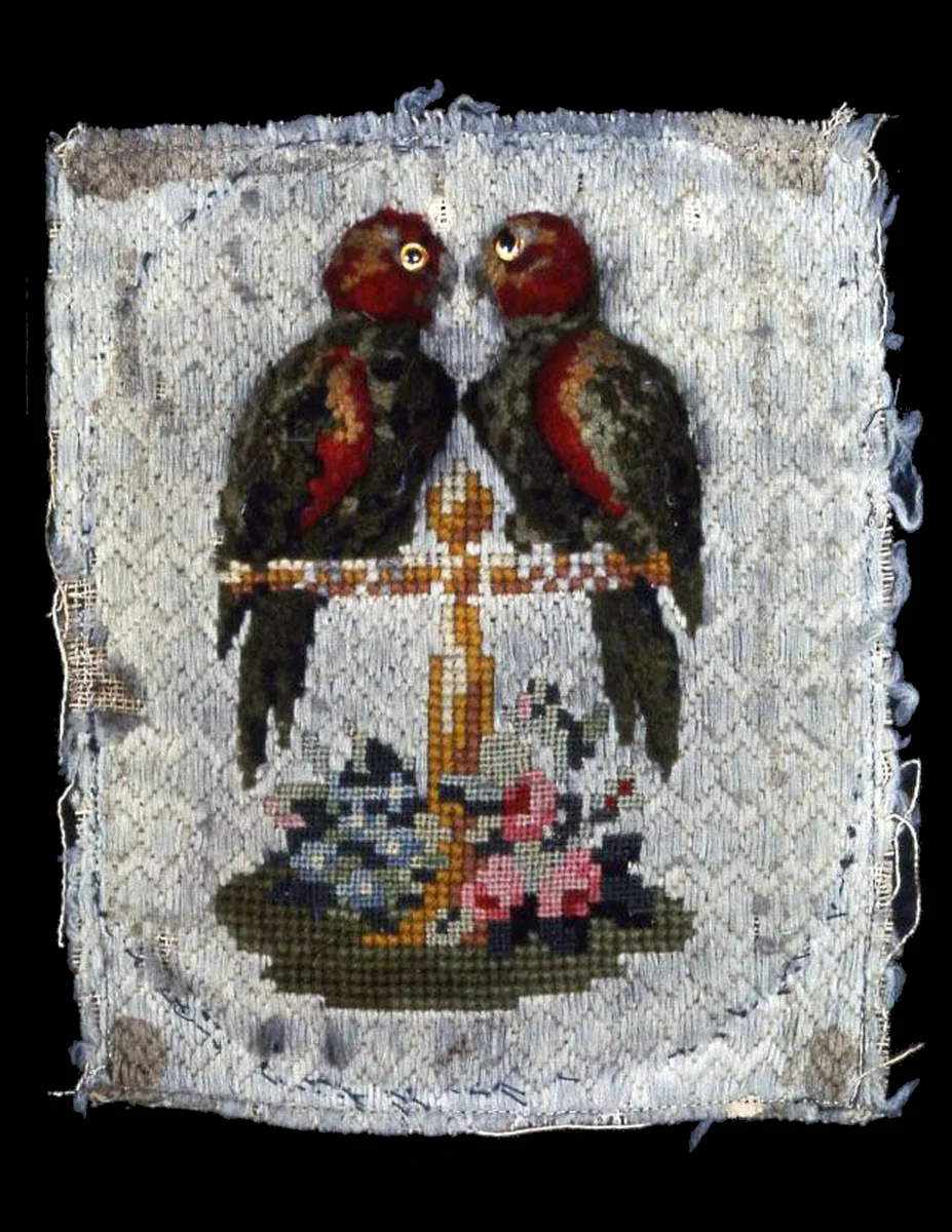 Picture (Needlework) by Europe or United States, textile, 1801-1900