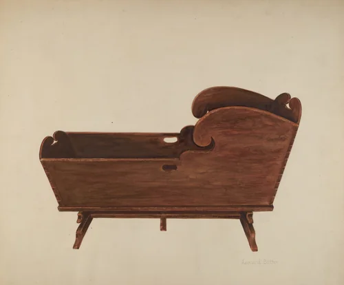 Cradle by Leonard Battee, index of american design, 1937