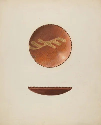 Dish by Isadore Goldberg, index of american design, 1940