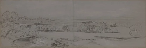 A View near Lowther by Peter de Wint, drawing, 1784-1849