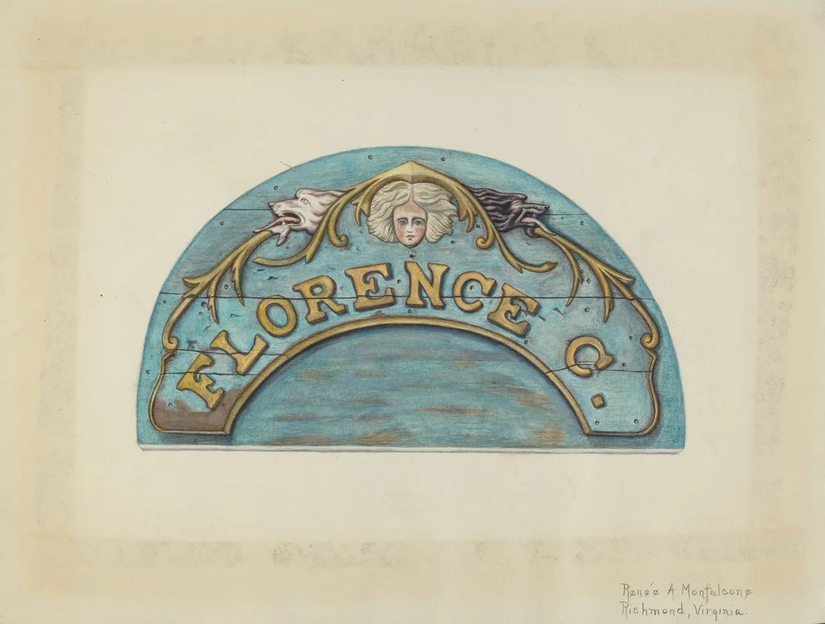 Stern Board by Renee A. Monfalcone, index of american design, 1941