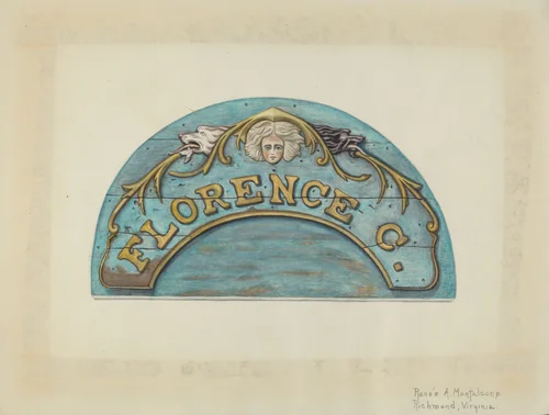 Stern Board by Renee A. Monfalcone, index of american design, 1941