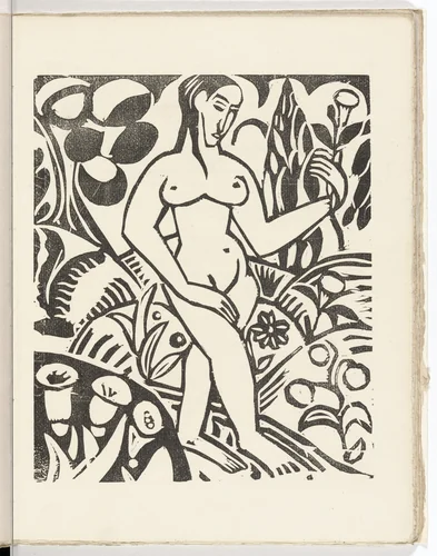 Plate (folio 11) from L'Enchanteur pourrissant by André Derain, illustrated book, 1909