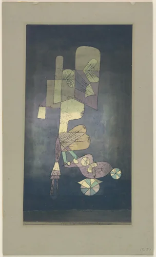 Girl with Doll Carriage (Mädchen mit Puppenwagen) by Paul Klee, drawing, 1923