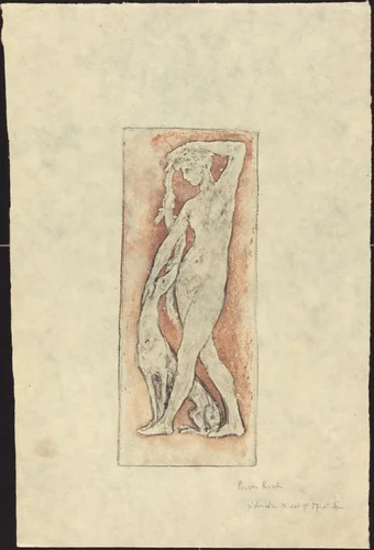 Diane au levrier (Diana and a Greyhound) by Pierre Roche, print, 1912