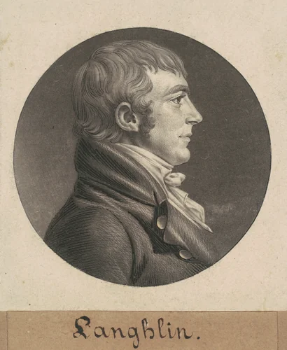 Laughlin by Charles B. J. Févret de Saint-Mémin, print, 1806