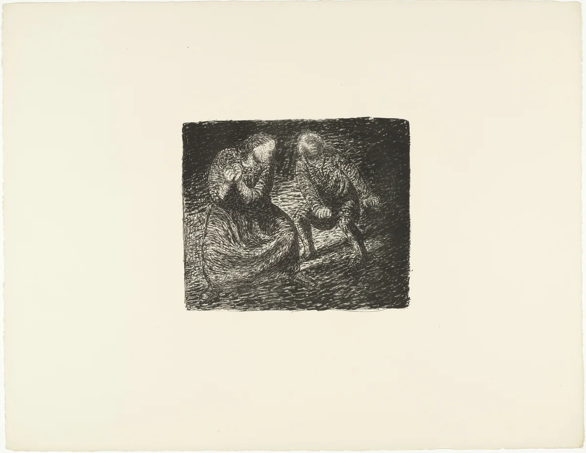 The Crier (Der Rufende) from The Dead Day (Der tote Tag) by Ernst Barlach, print, 1910