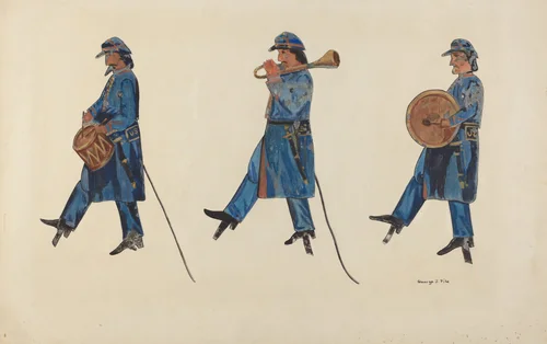 Civil War Soldiers by George File, index of american design, 1935-1942