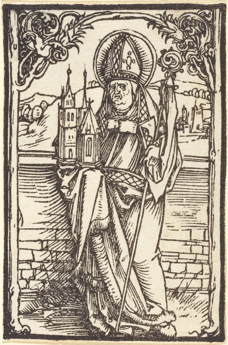Saint Wolfgang by Albrecht Dürer, print, 1500