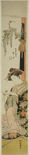 The Courtesan Somenosuke of the Matsubaya by Isoda Koryusai, print, 1771-1786