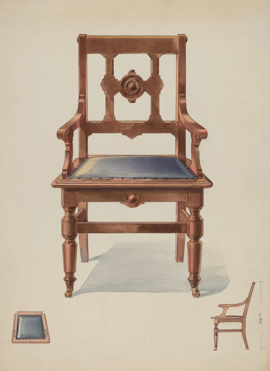 Chair by George Kirschner, index of american design, 1936