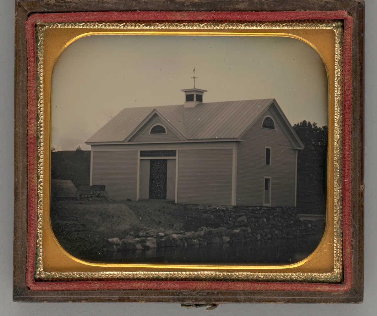 Untitled (Barn) by John McElroy, photograph, 1851