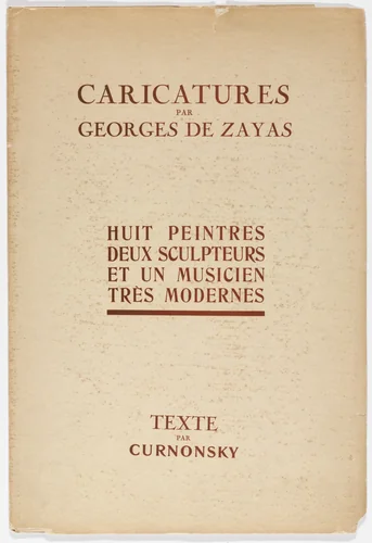 Caricatures by Georges de Zayas: Eight Very Modern Painters, Two Sculptors and a Musician (Caricatures par Georges de Zayas: Huit peintres, deux sculpteurs et un musicien très modernes) by Georges de Zayas, print, 1919