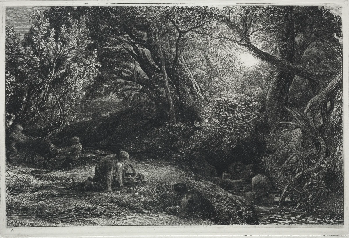 The Morning of Life by Samuel Palmer, print, 1860-1861