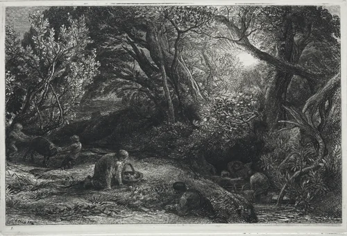 The Morning of Life by Samuel Palmer, print, 1860-1861