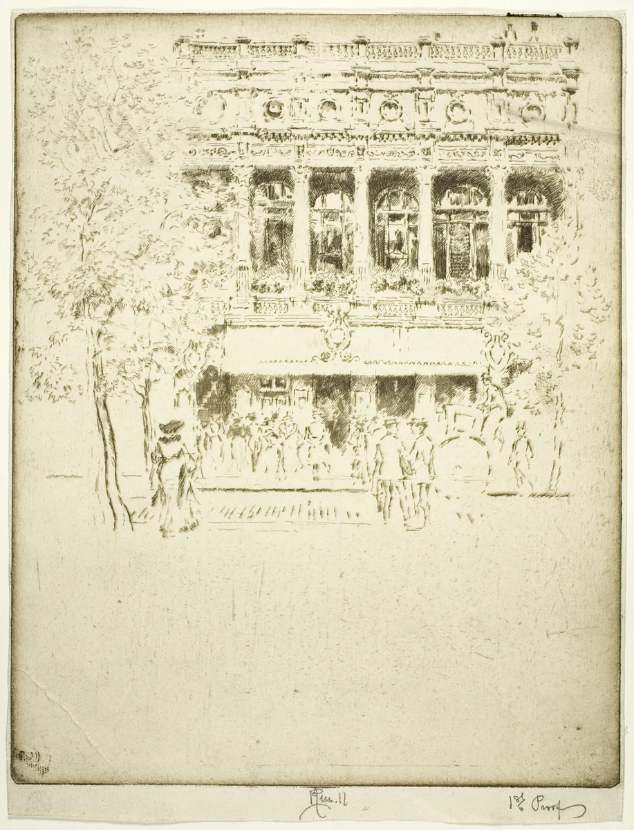 The Garrick Theatre by Joseph Pennell, print, 1903