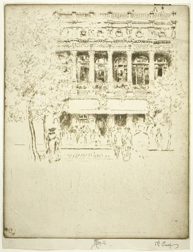 The Garrick Theatre by Joseph Pennell, print, 1903