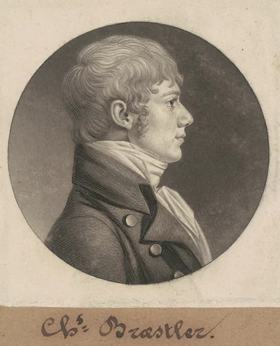 Charles Braestler by Charles B. J. Févret de Saint-Mémin, print, 1803