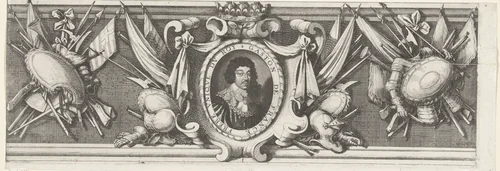 Beleg van Saint Martin op het Île de Ré, juli-november 1627 (randwerk, deel middenonder) by Michel Lasne, print, 1629-1631