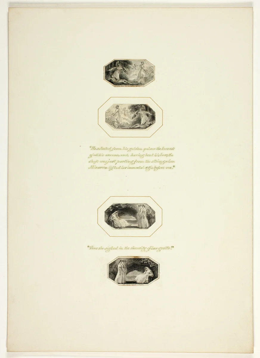 Study for a plate from Telemachus by Thomas Stothard, drawing, 1793-1803