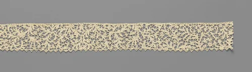 Strook naaldkant met verticale ranken by anonymous, other, 1650-1699