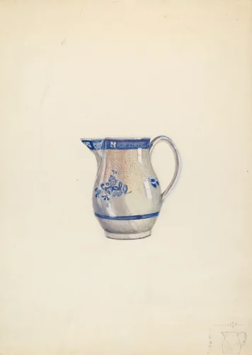 Cream Pitcher by Ella Sterling, index of american design, 1936