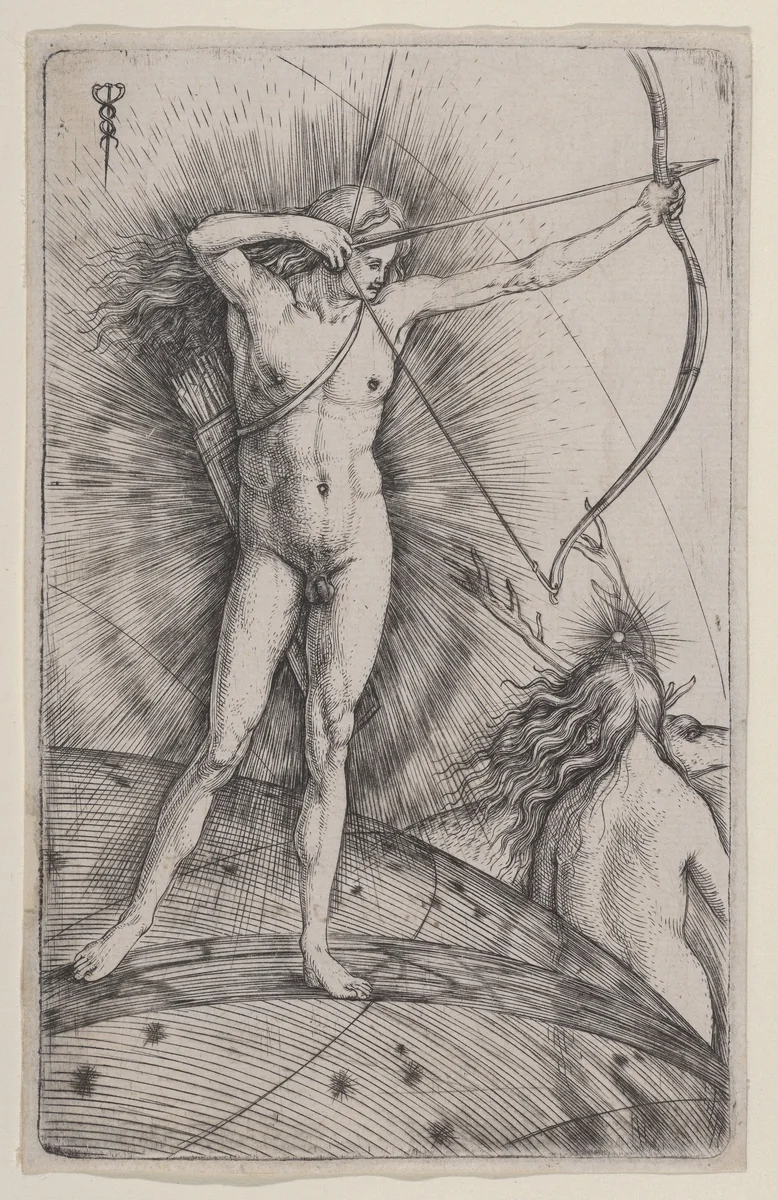 Apollo and Diana by Jacopo de' Barbari, print, 1498-1510