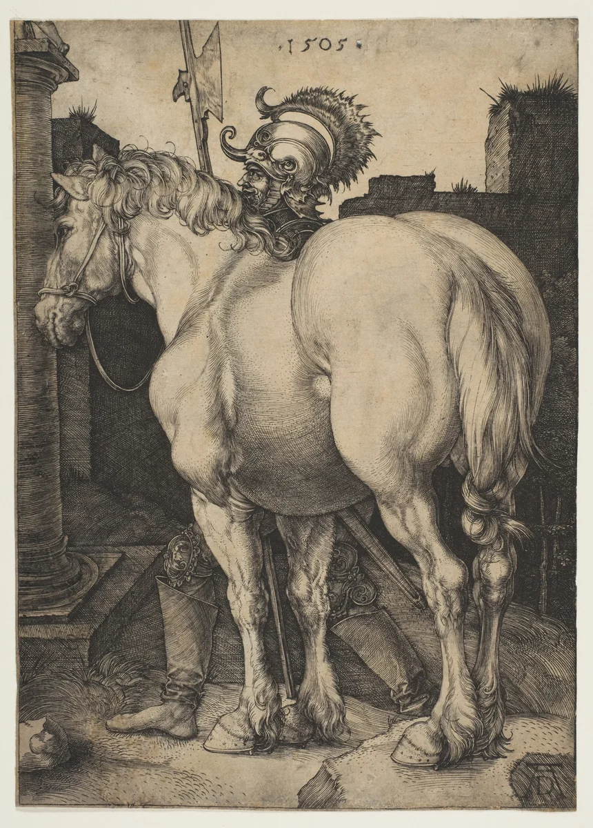 The Great Horse by Albrecht Dürer, print, 1505