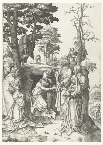 De opwekking van Lazarus by Unknown, print, 1505-1509