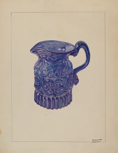 Cream Pitcher by Frank Fumagalli, index of american design, 1937