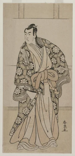 Ichikawa Monnosuke II as a Lord by Katsukawa Shunkō II, print, 1780-1789