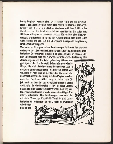 In-text plate from Kirchner Zeichnungen (Kirchner Drawings) by Ernst Ludwig Kirchner, volume, 1925