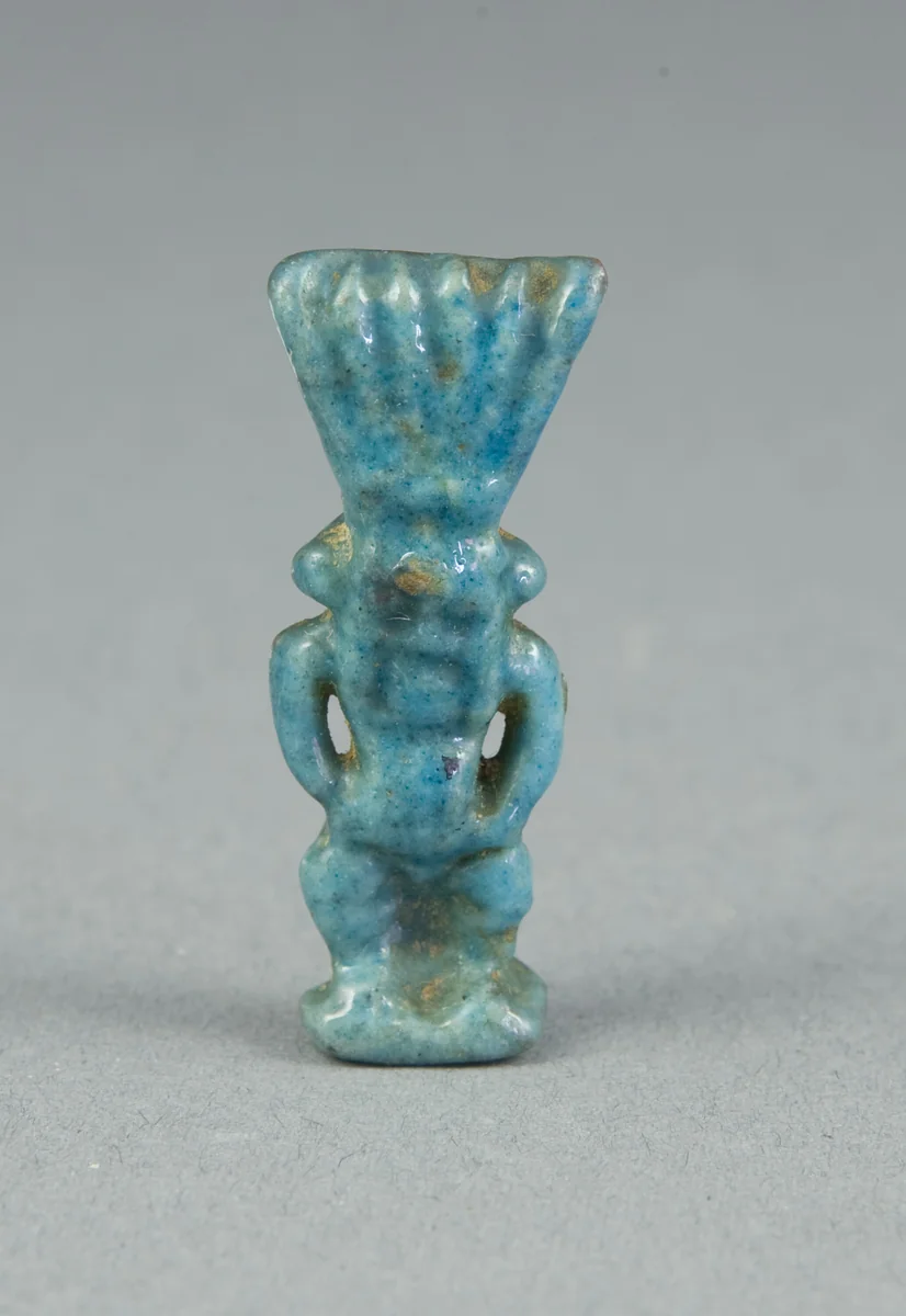 Amulet of the God Bes by Egyptian, metalwork, -1069--664