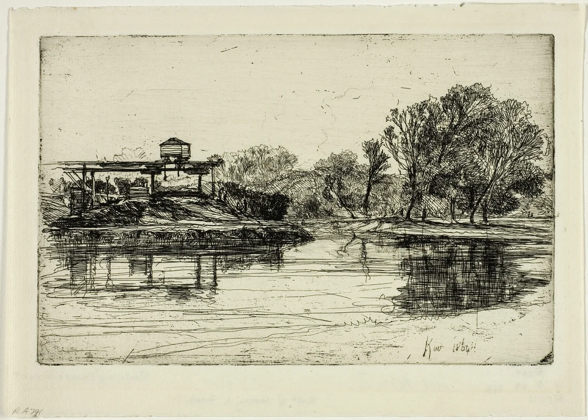 Railway Encroachment by Francis Seymour-Haden, print, 1864