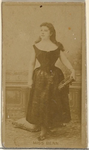 Miss Benn, from the Actors and Actresses series (N145-8) issued by Duke Sons & Co. to promote Duke Cigarettes by W. Duke, Sons & Co., photograph, 1890-1895