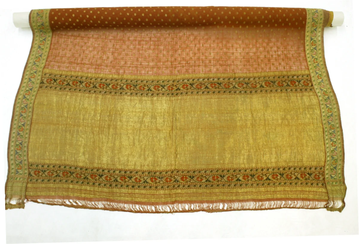 Sari by India, textile, 1875-1900